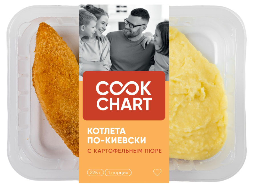 

Котлета по-киевски Cook Chart с картофельным пюре, 225 г