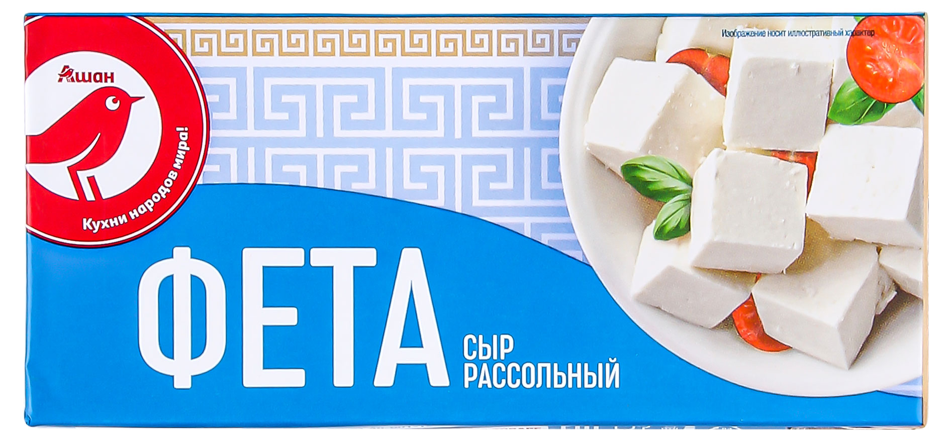

Фета АШАН Красная птица 35% БЗМЖ, 330 г