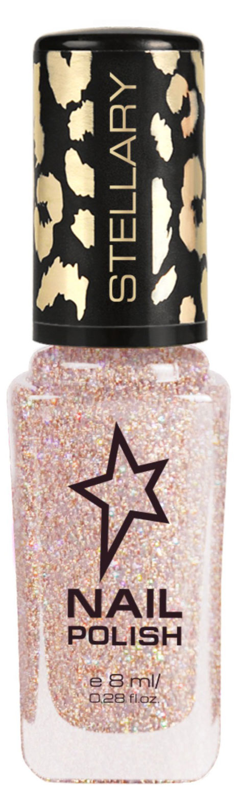 

Лак для ногтей Stellary Nail polish тон 102 светло-бежевый с блестками, 8 мл