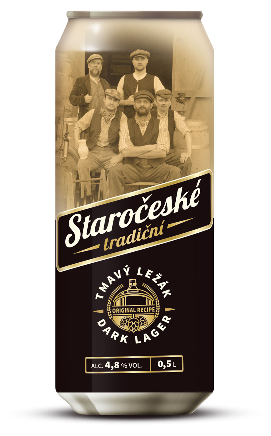 

Пиво темное Staroceske Tradicni 4,8%, 500 мл