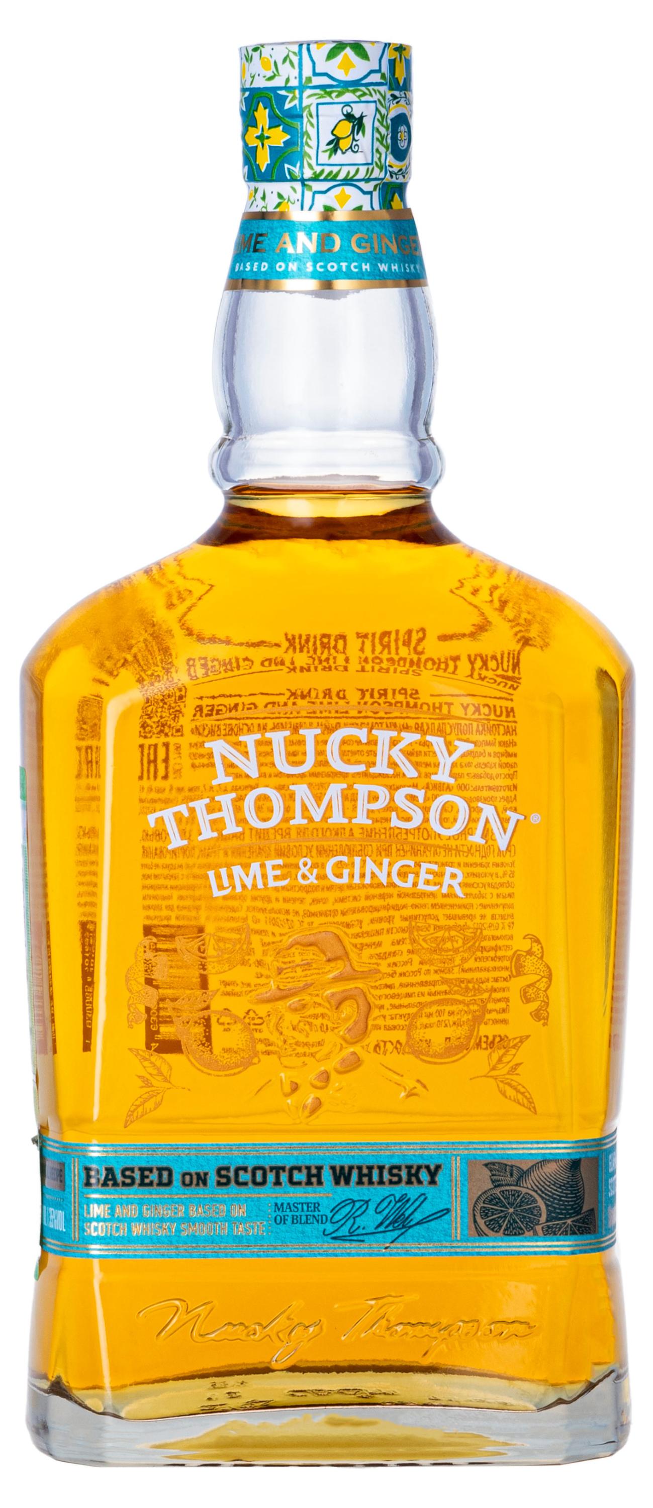 

Настойка полусладкая Nucky Thompson Лайм Имбирь Россия, 0,7 л