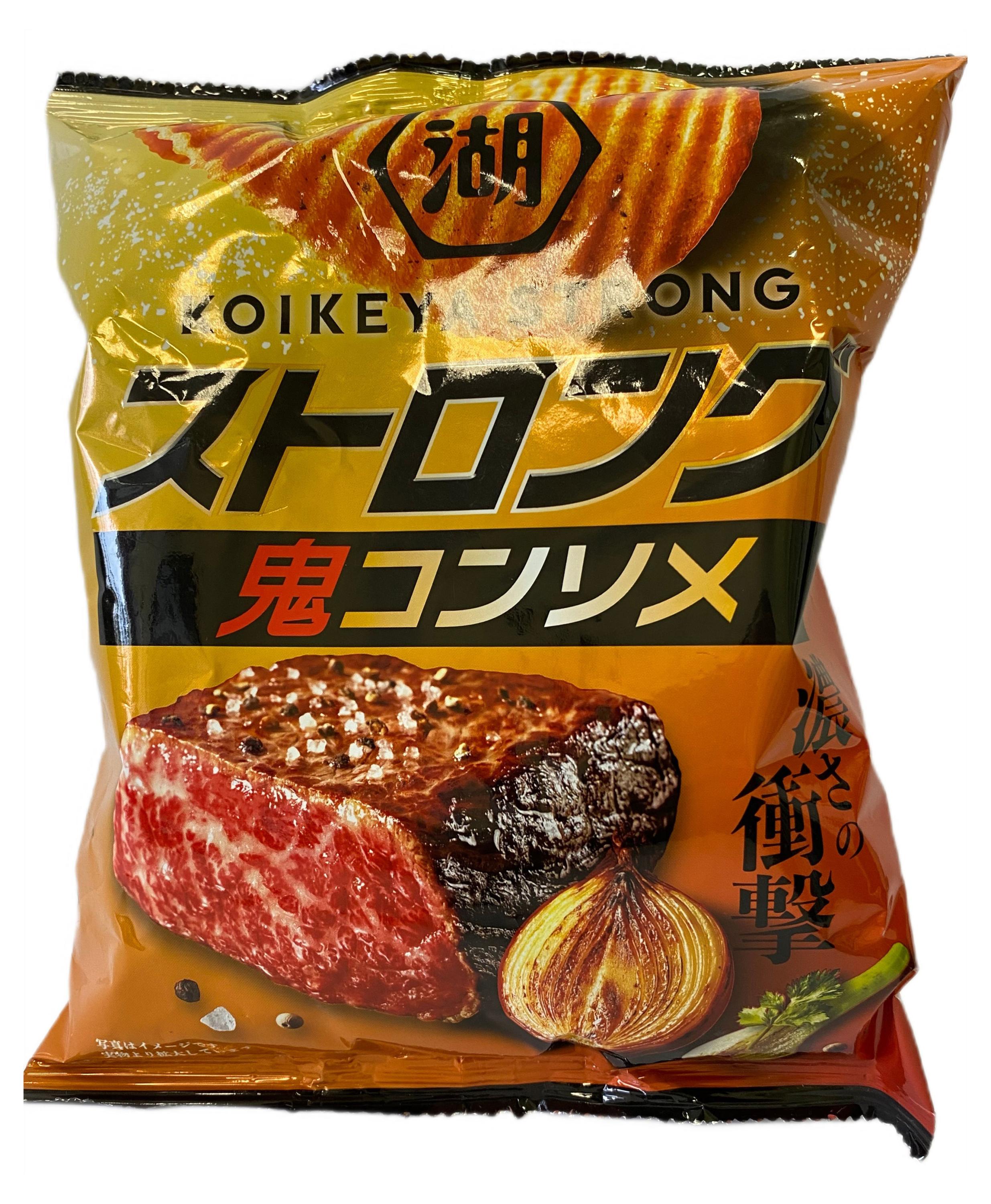 

Чипсы картофельные Koike-Ya со вкусом консоме и говядины, 55 г
