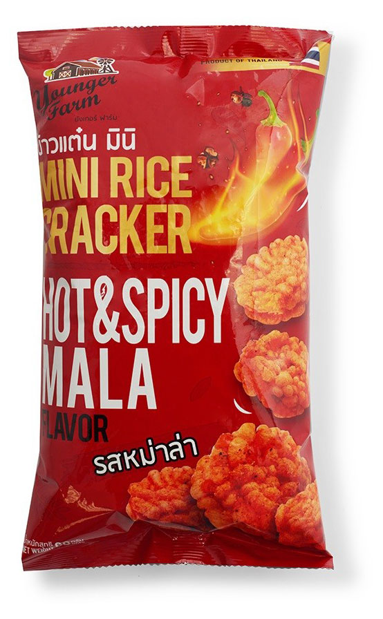 

Мини-крекеры рисовые Younger Farm острые со вкусом Масала, 60 г