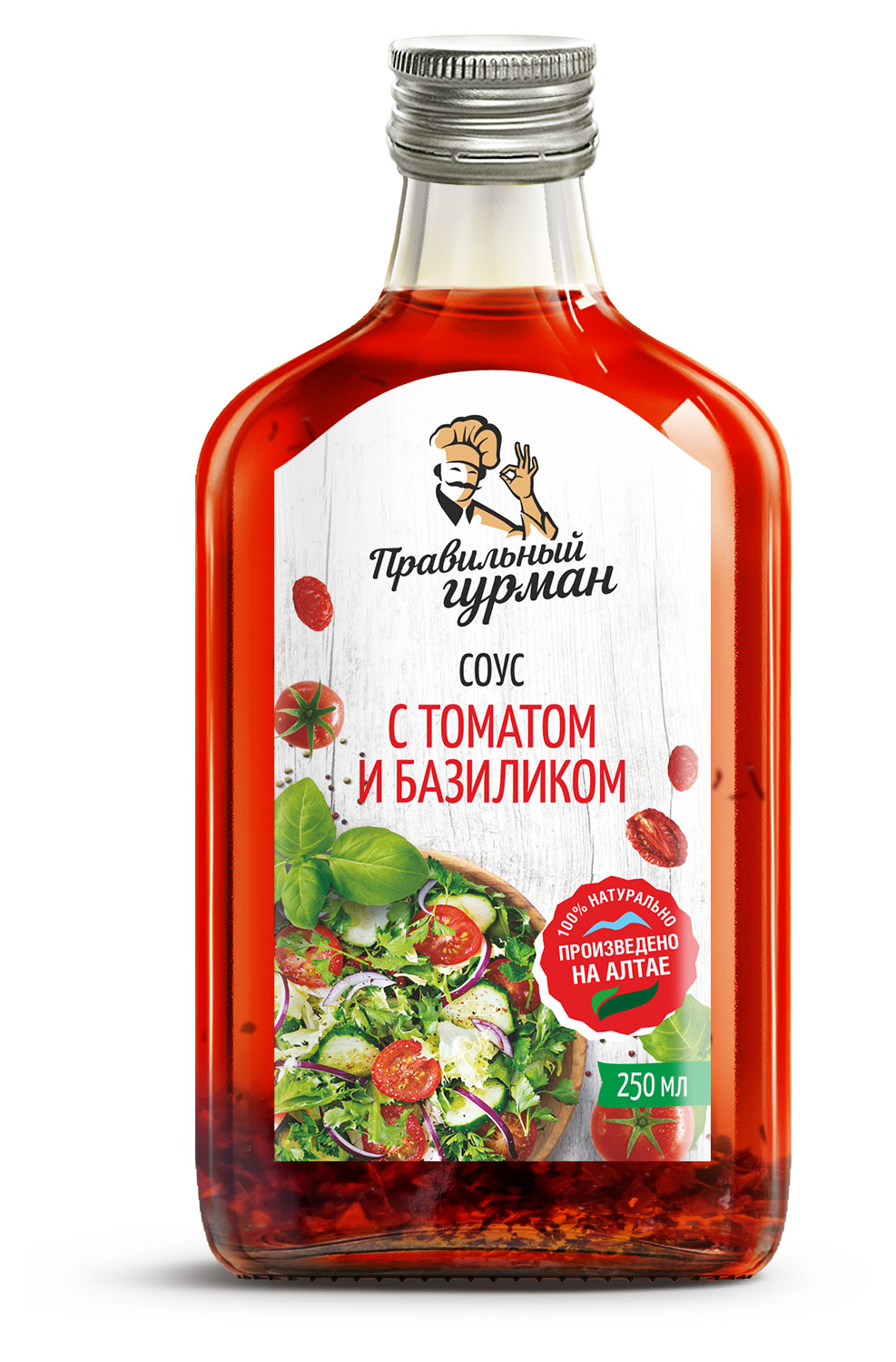 

Соус Правильный гурман с томатами и базиликом, 250 мл