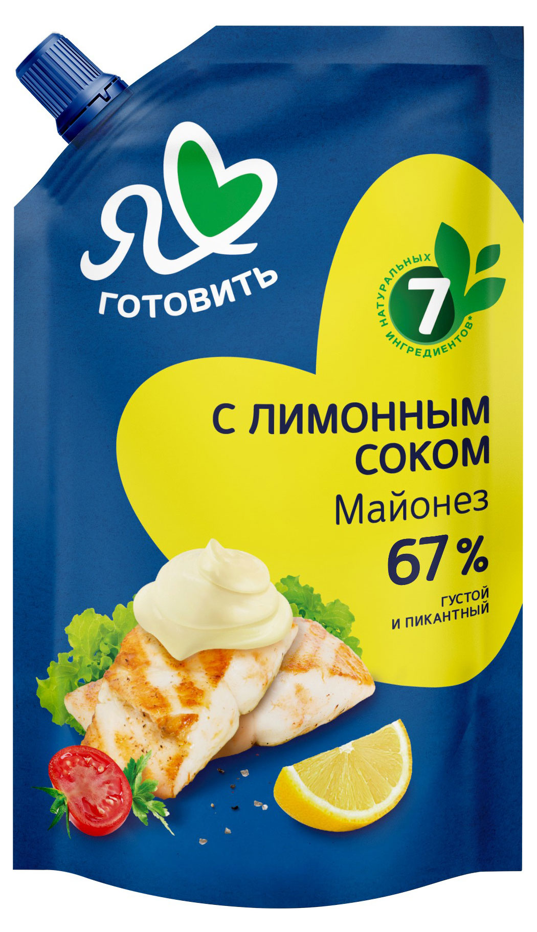 

Майонез Я люблю готовить с лимонным соком 67%, 390 мл