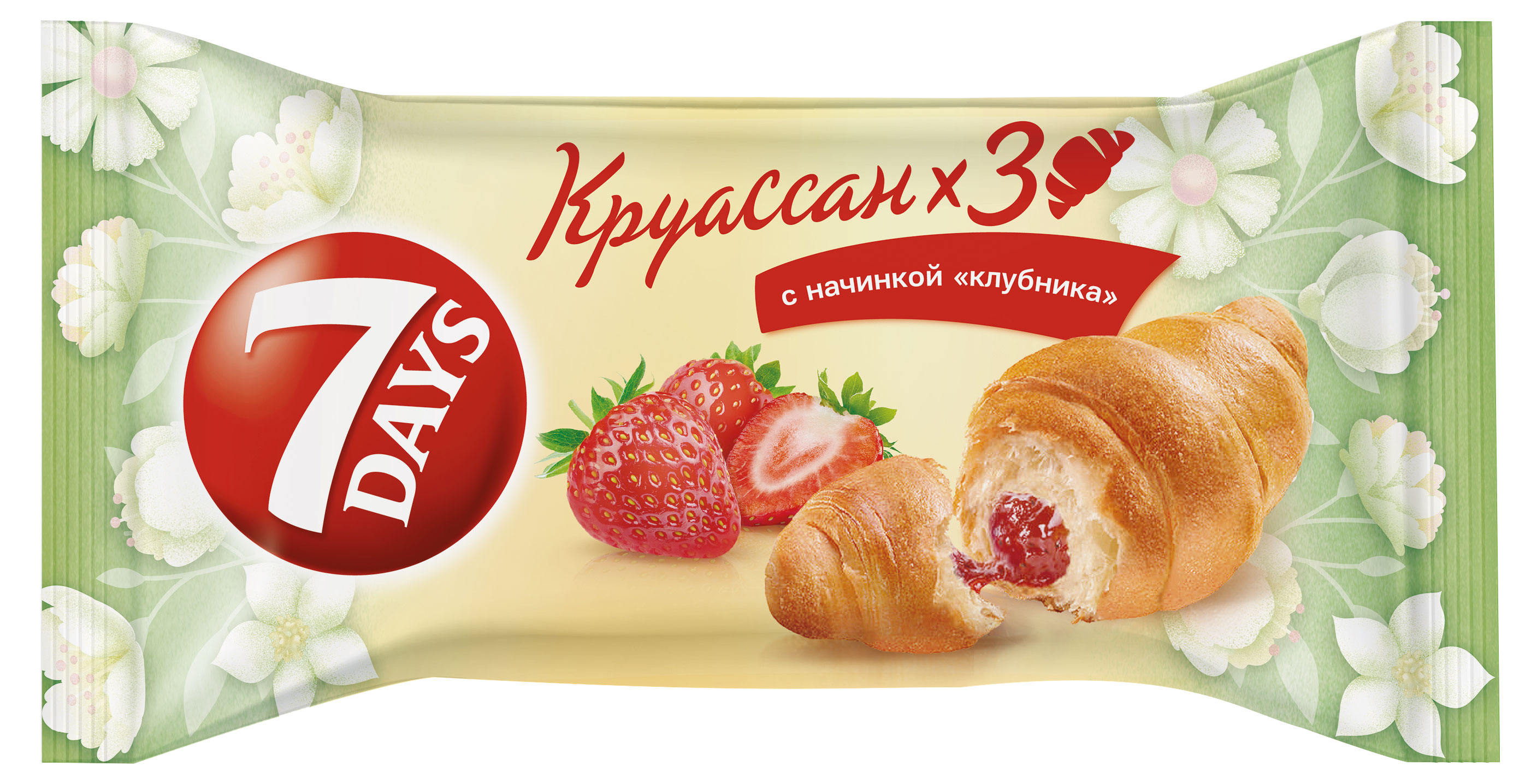 

Круассан 7Days с начинкой клубника, 195 г