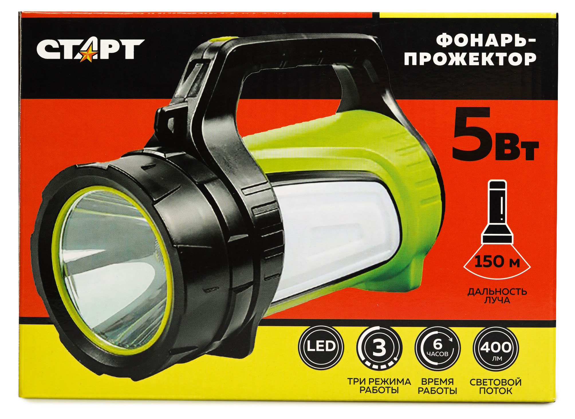 

Фонарь-прожектор Старт 1LED ACC LHE 513-B1 черный