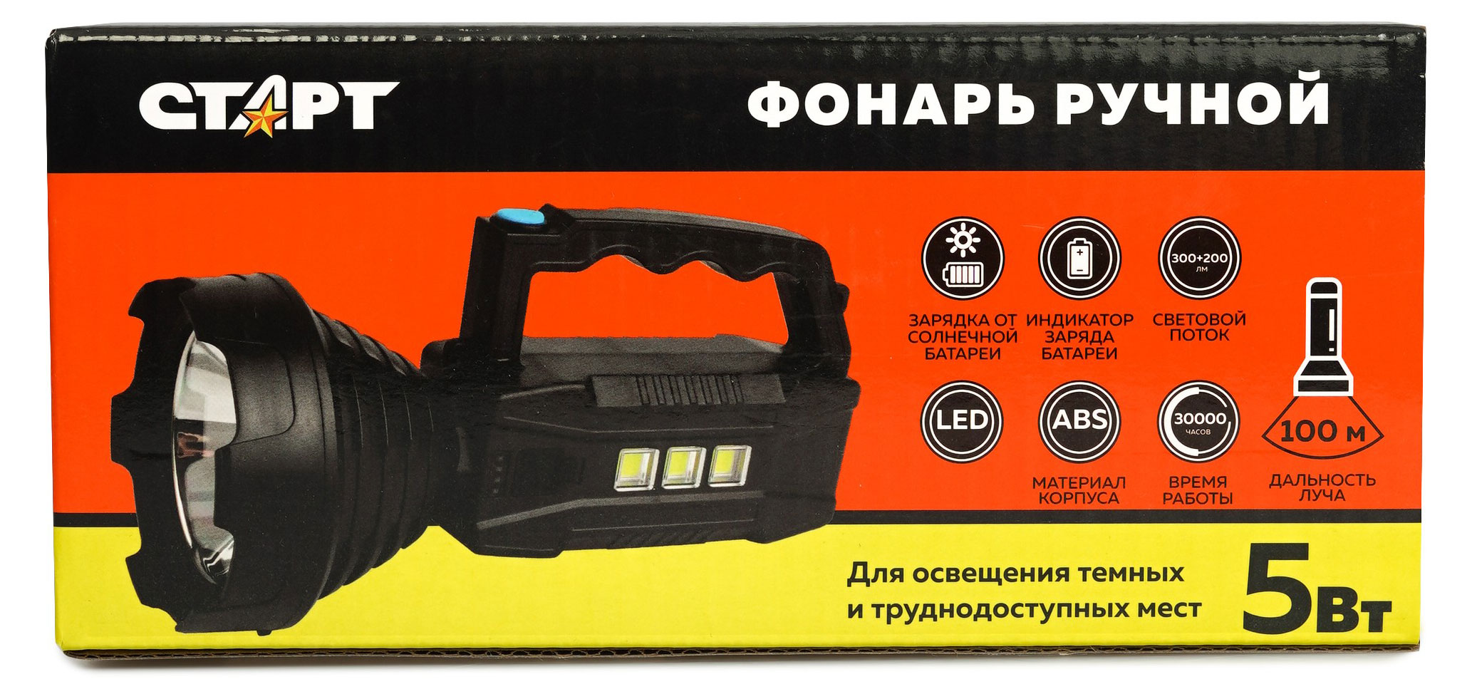 

Фонарь ручной Старт LHE 515-B1 черный