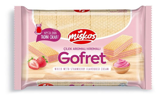 

Вафли Miskos с клубничным кремом, 200г