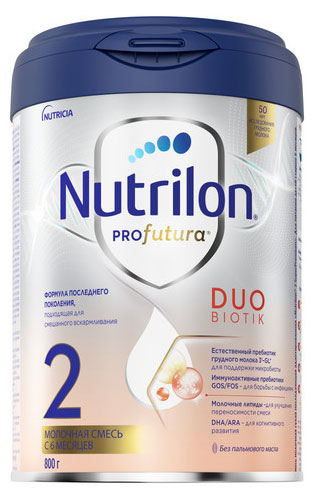 

Смесь сухая молочная Nutrilon Profutura DuoBiotik 2 с 6 мес., 800 г