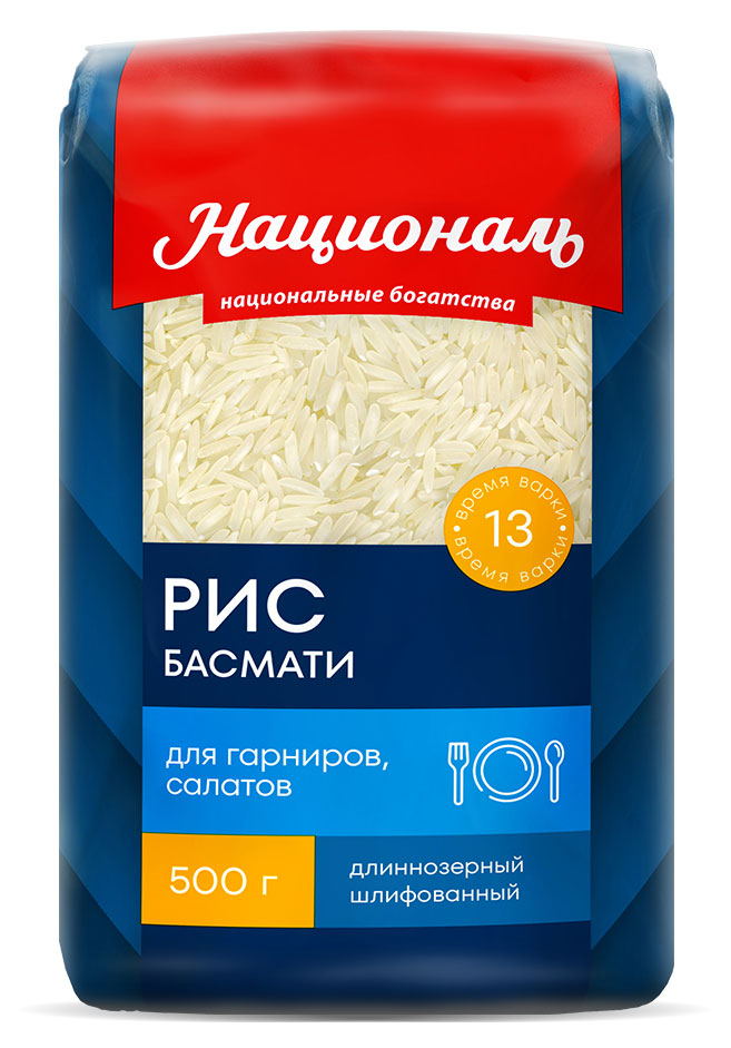 

Рис Националь Premium Басмати длиннозерный, 500 г