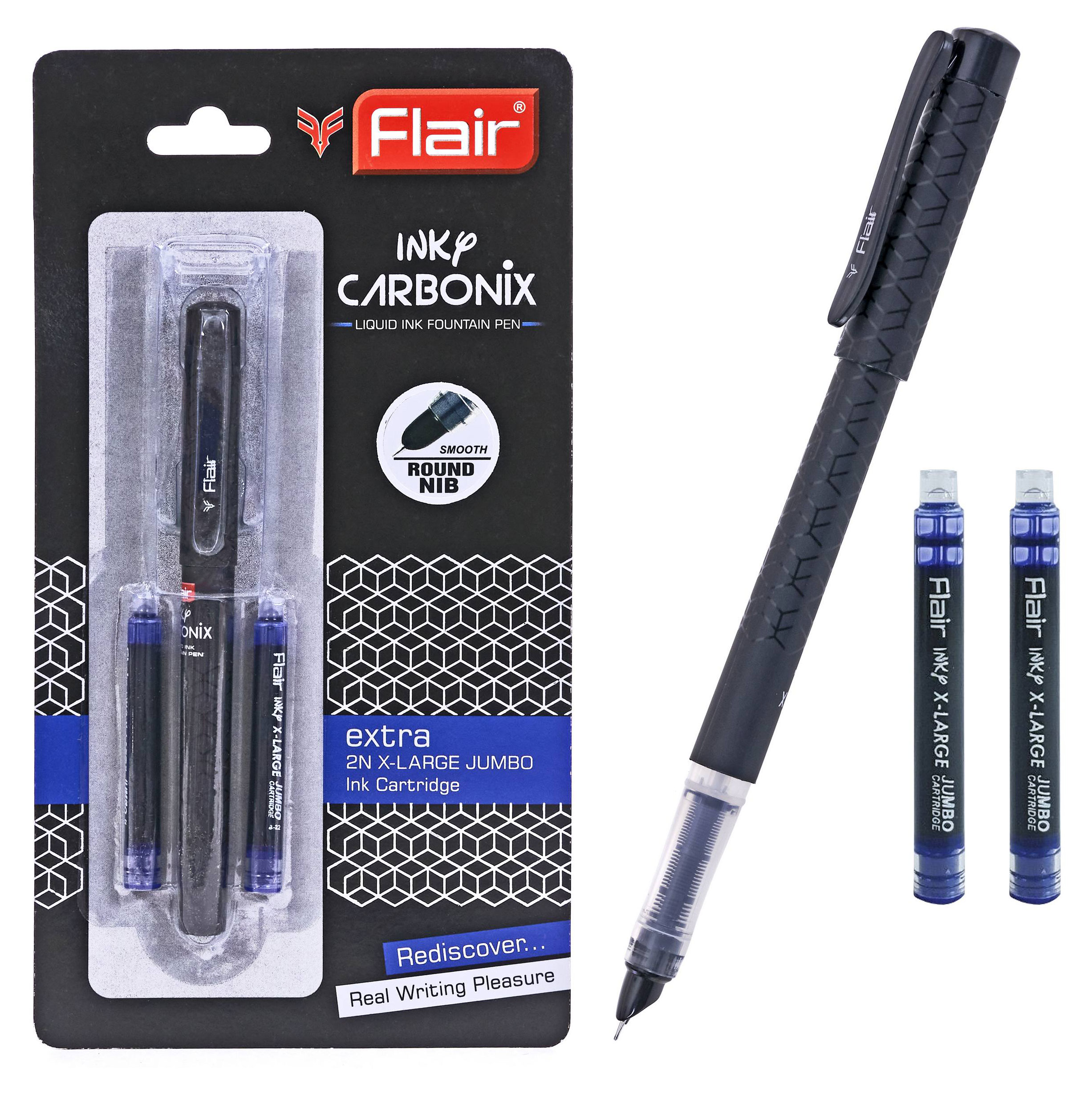 

Ручка перьевая Flair CARBONIX INKY синяя