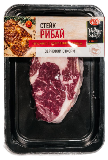 

Стейк из говядины Родные места рибай, 320 г