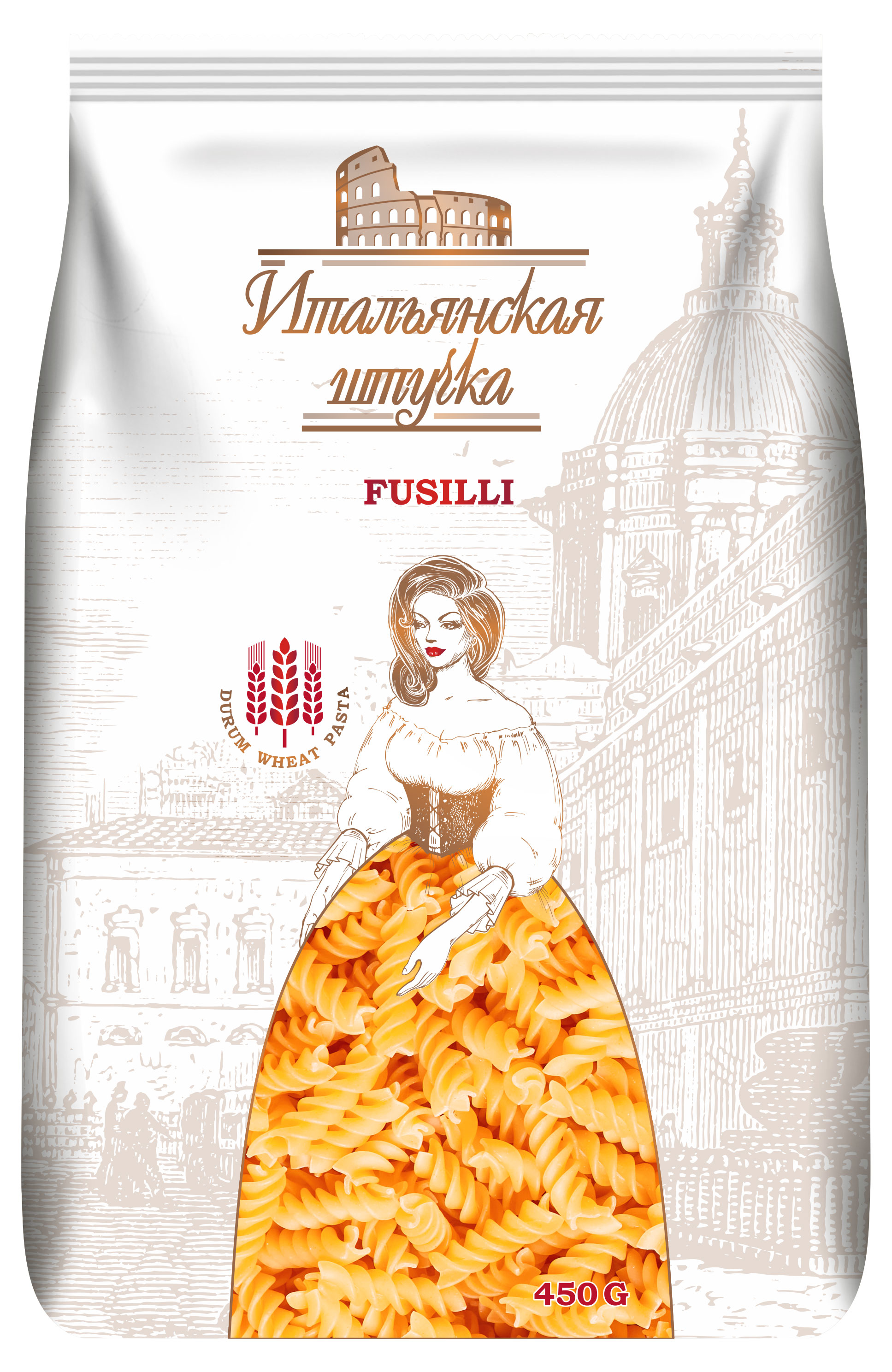 

Макаронные изделия Итальянская штучка Спирали, 450 г