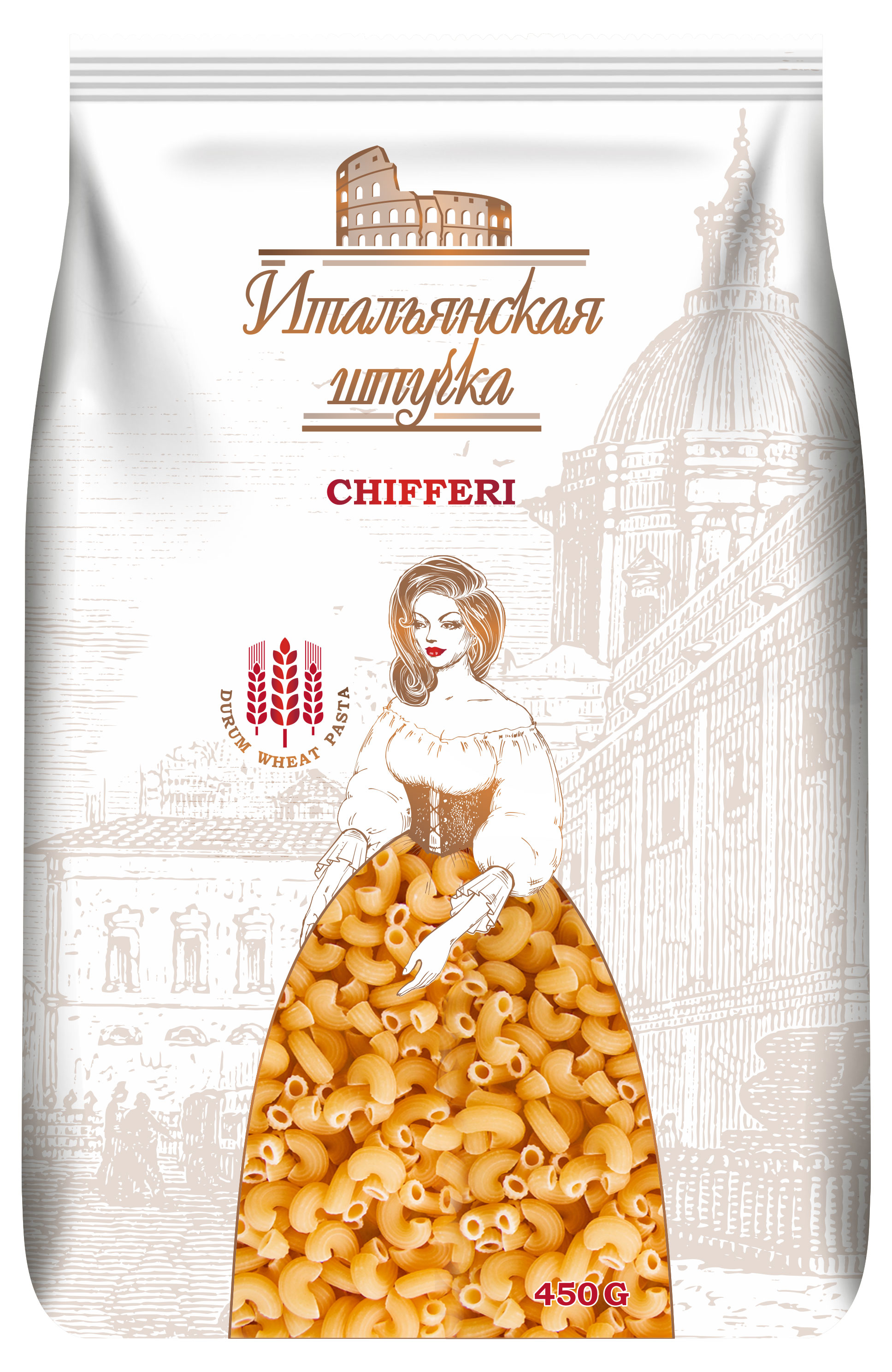 

Макаронные изделия Итальянская штучка Рожки, 450 г