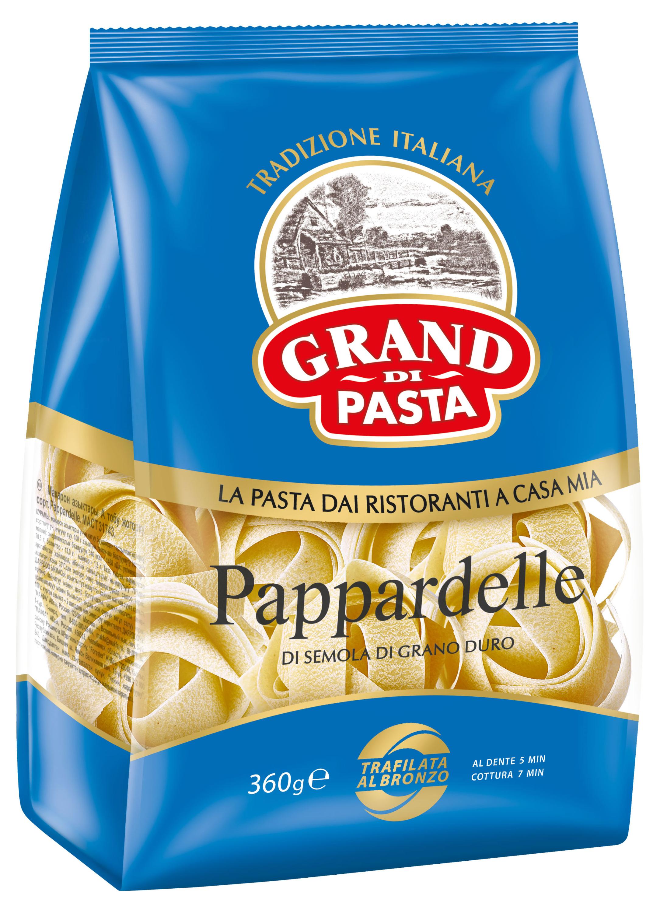 

Макаронные изделия Grand di Pasta Pappardelle, 360 г