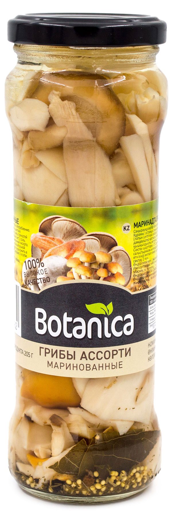 

Грибы Botanica Маринованные ассорти, 370 мл