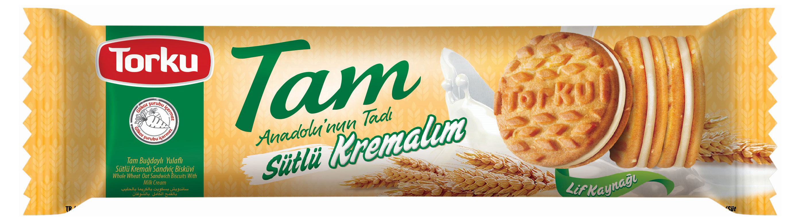 

Печенье Torku Tam с молочным кремом, 83 г