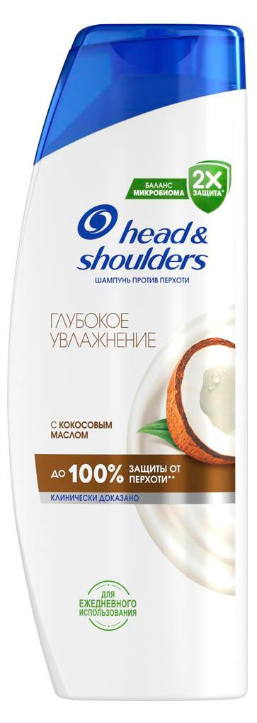 

Шампунь для волос Head&Shoulders Глубокое увлажнение с кокосовым маслом против перхоти, 600 мл