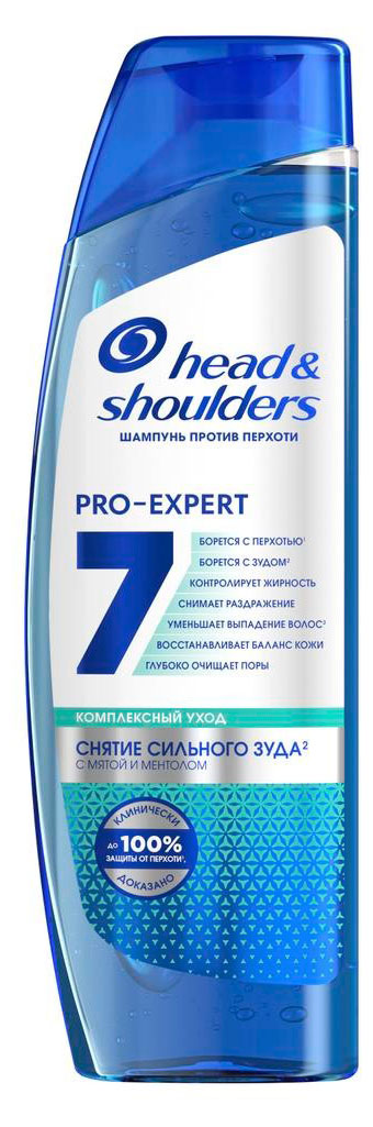 

Шампунь для волос Head&Shoulders Pro-Expert 7 против против сильного зуда, 300 мл