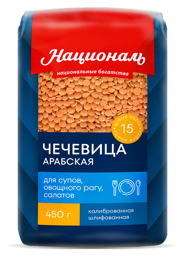 

Чечевица арабская Националь красная шлифованная, 450 г