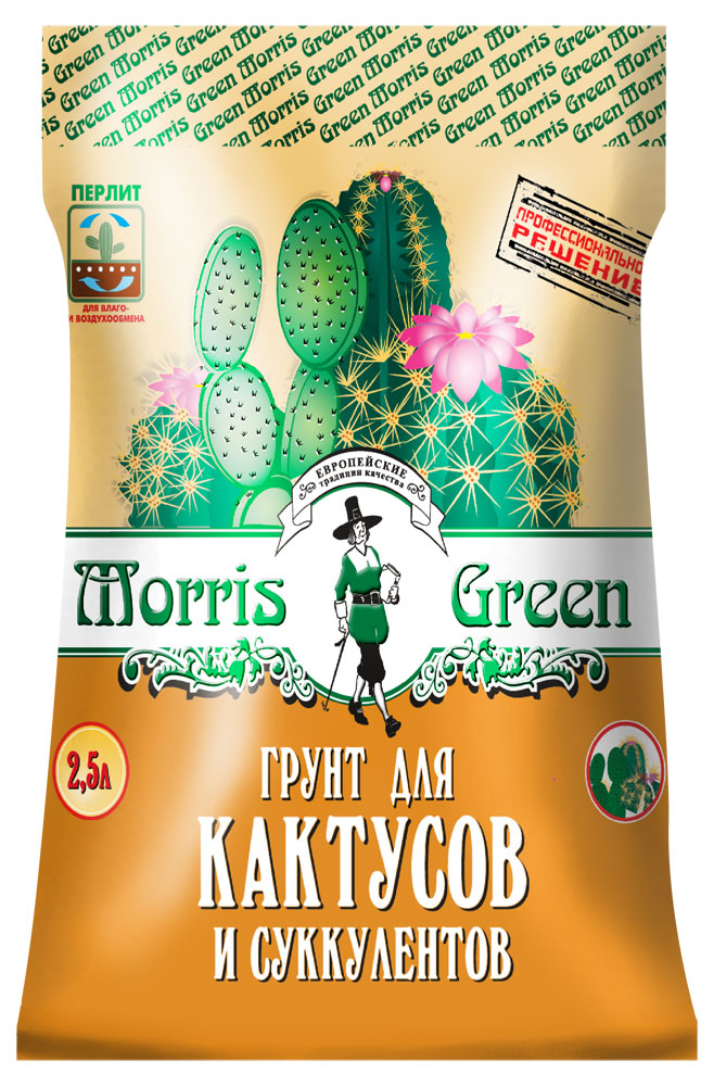 Изображение товара Грунт для кактусов Morris Green, 2,5 л