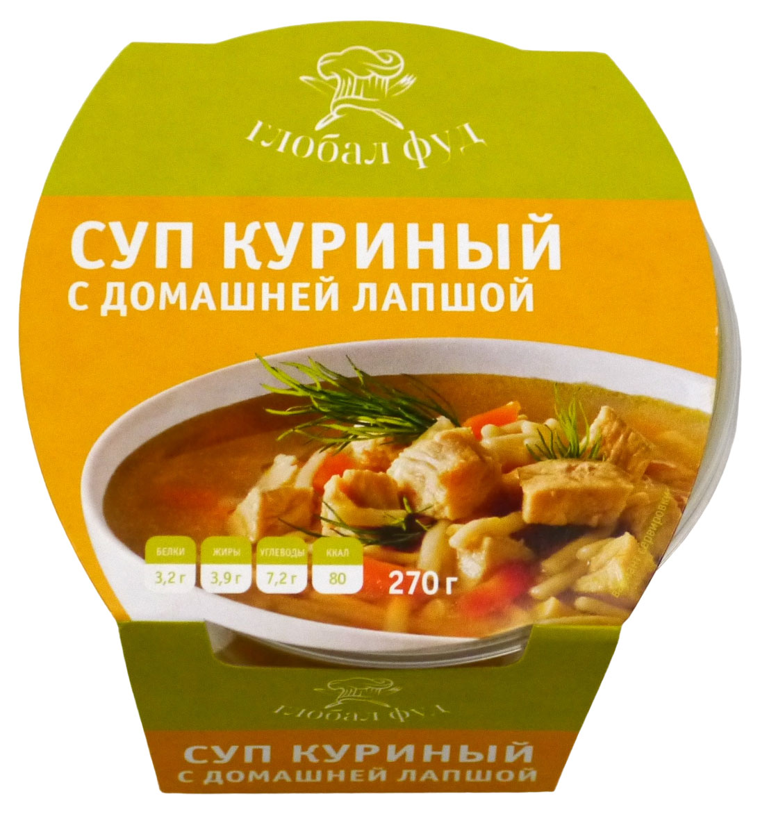 

Суп Lunch 2 GO куриный с домашней лапшой, 270 г