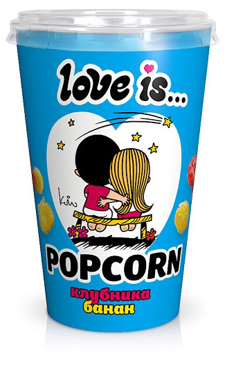 

Попкорн готовый Love Is клубника банан, 120 г