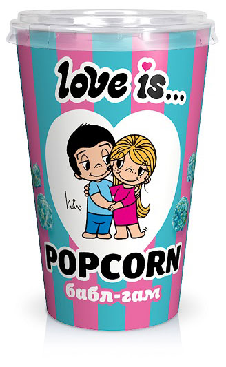 

Попкорн готовый Love Is бабл гам, 120 г