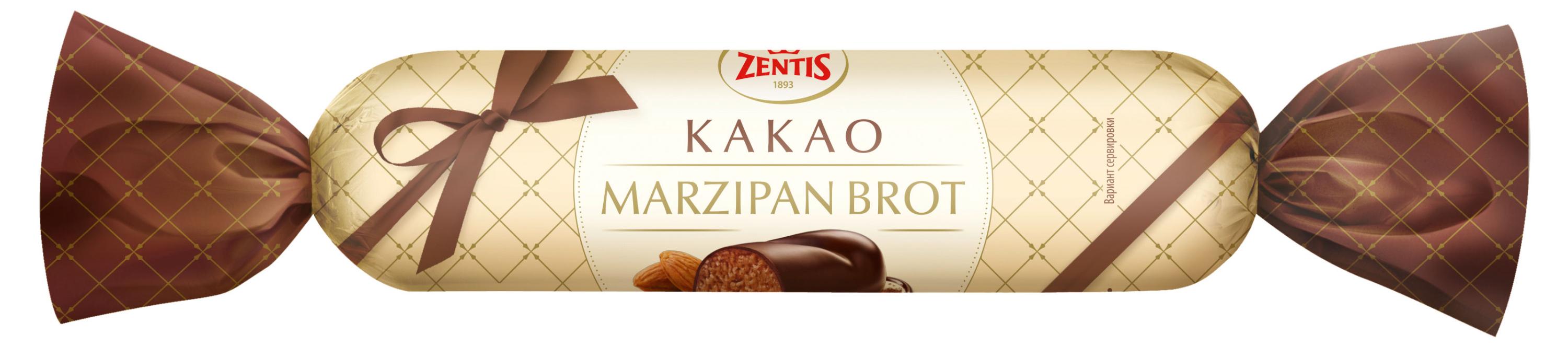 Изображение товара Марципан ZENTIS буханка с какао, 100 г