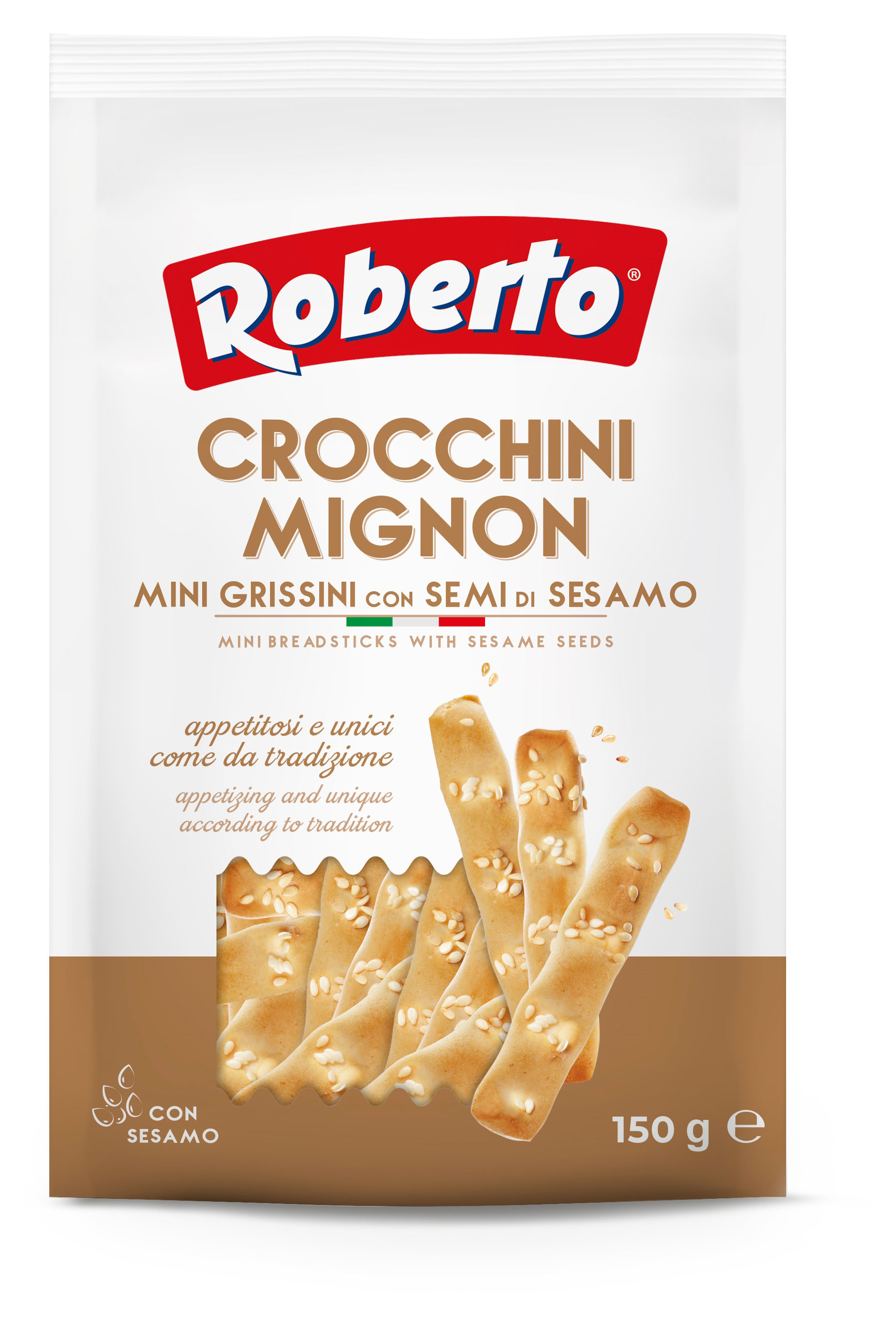 

Палочки хлебные Roberto Гриссини Кроккини миньон с кунжутом, 150 г