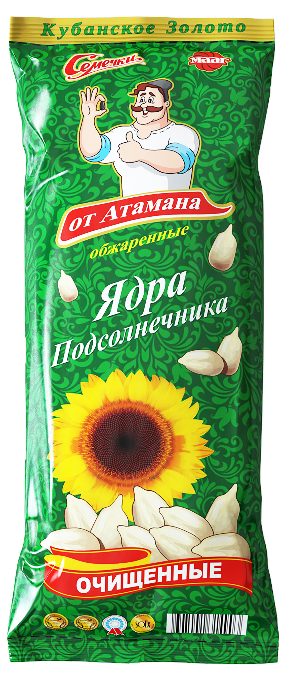 

Семечки от Атамана обжаренные очищенные, 75 г