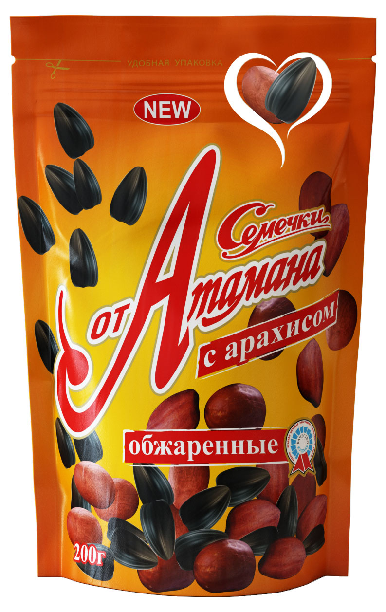 

Семечки от Атамана с арахисом обжаренные, 200 г