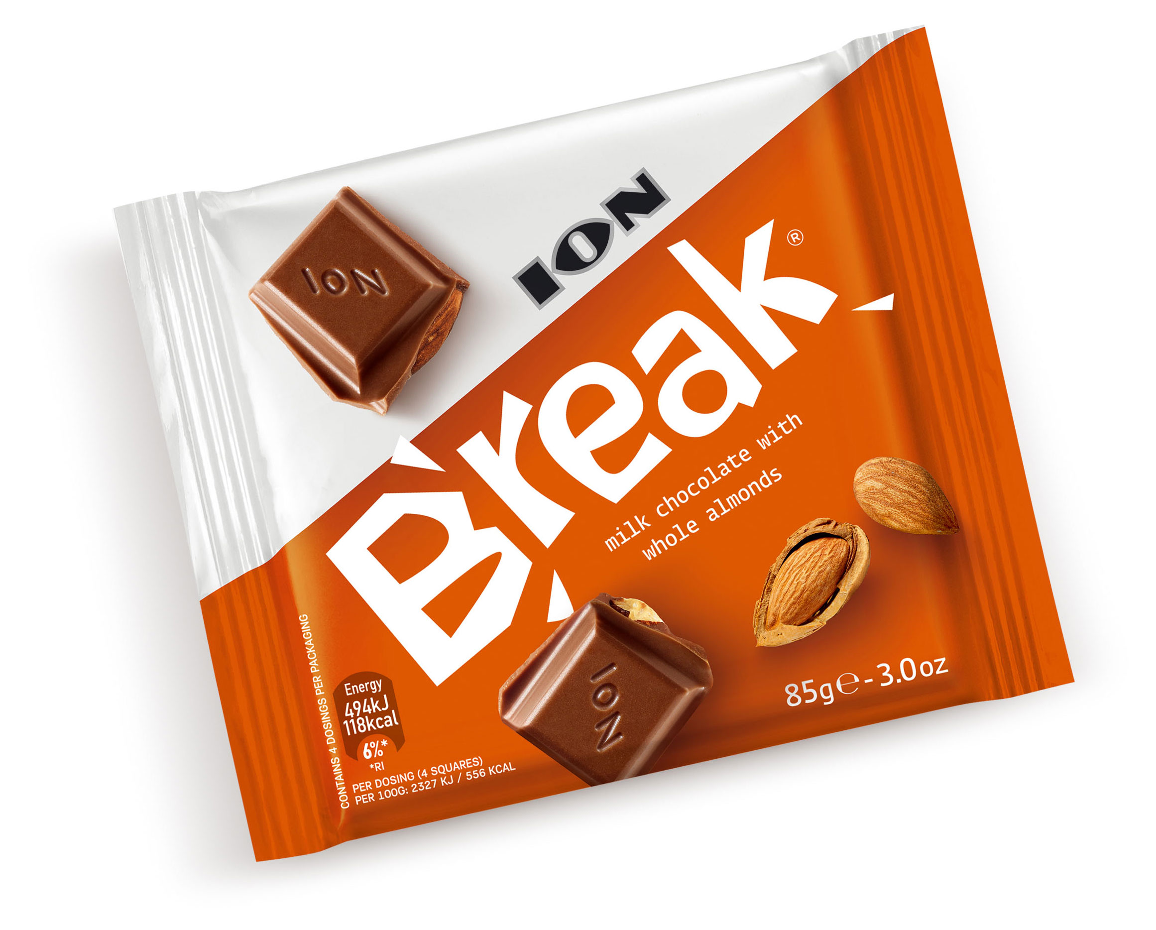 

Шоколад молочный Break с цельным миндалем, 85 г