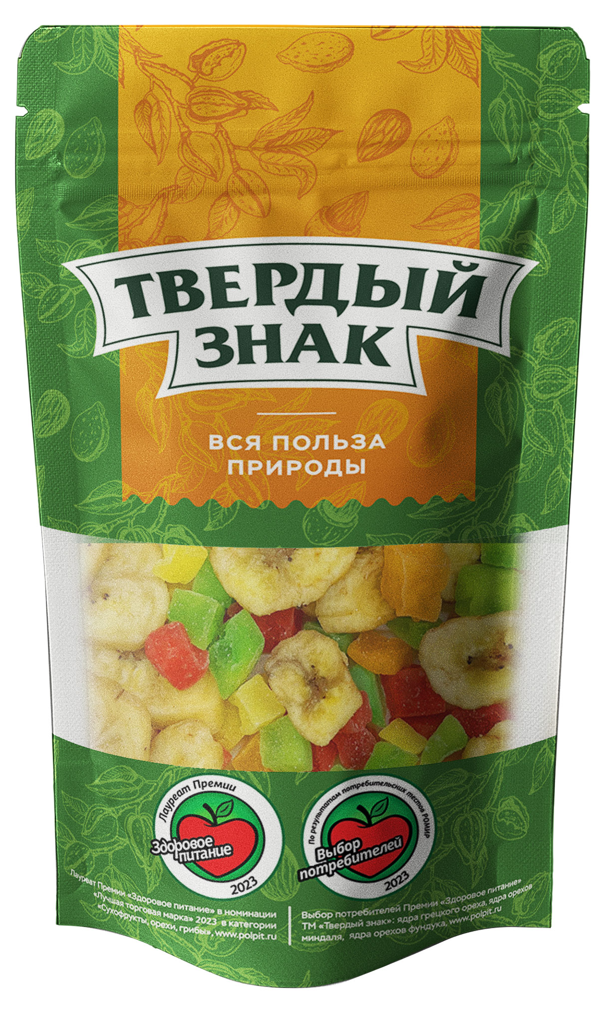 

Смесь цукатов Твердый знак с бананом, 90 г