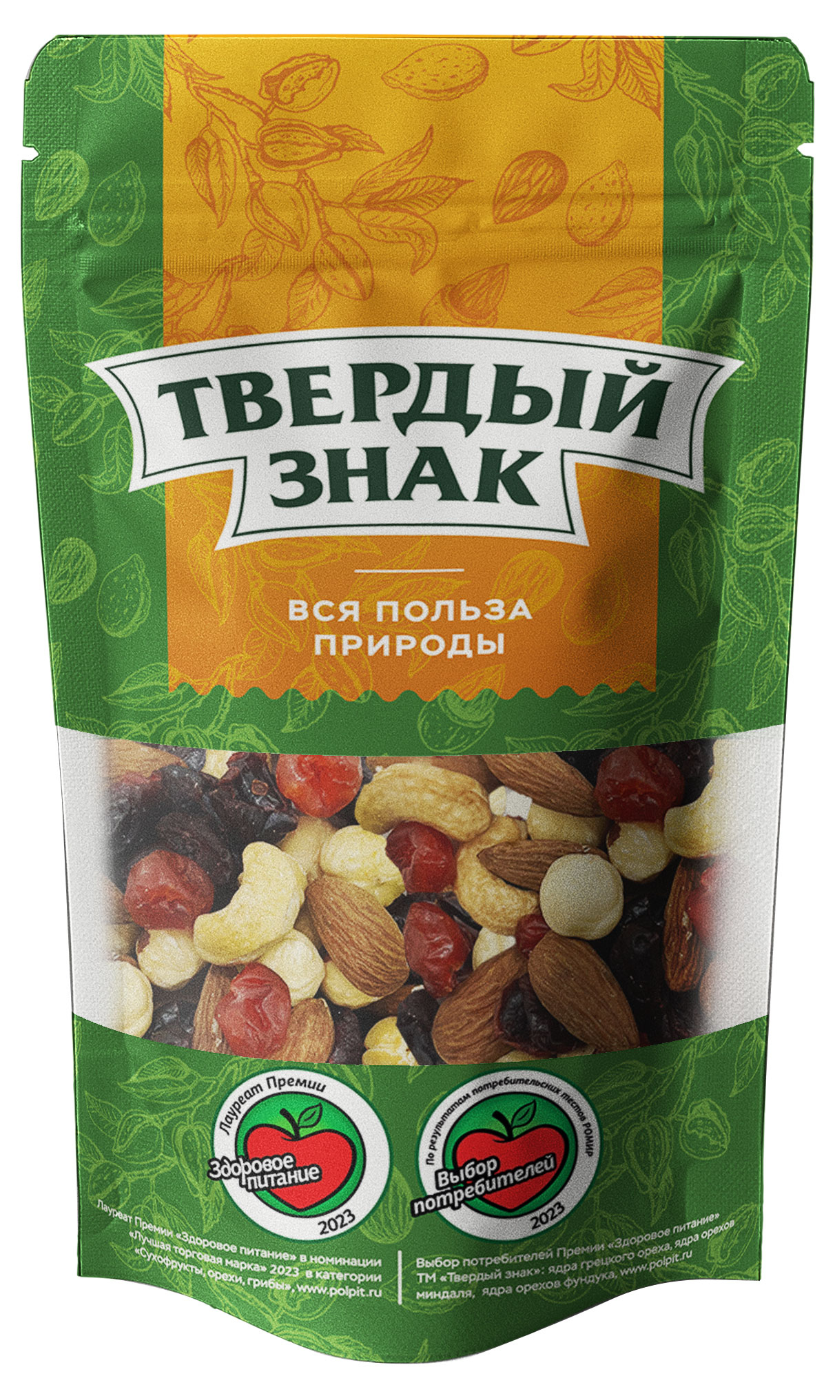 

Смесь сладкая Твердый знак орехи и ягоды, 90 г