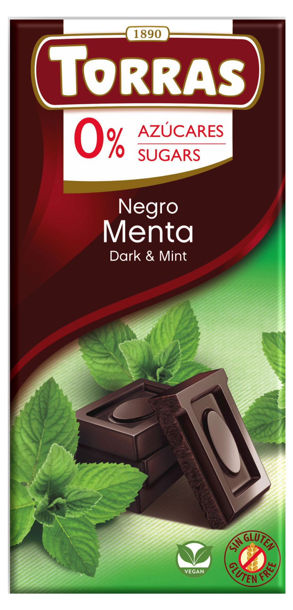 

Шоколад темный Torras С мятой, 75 г