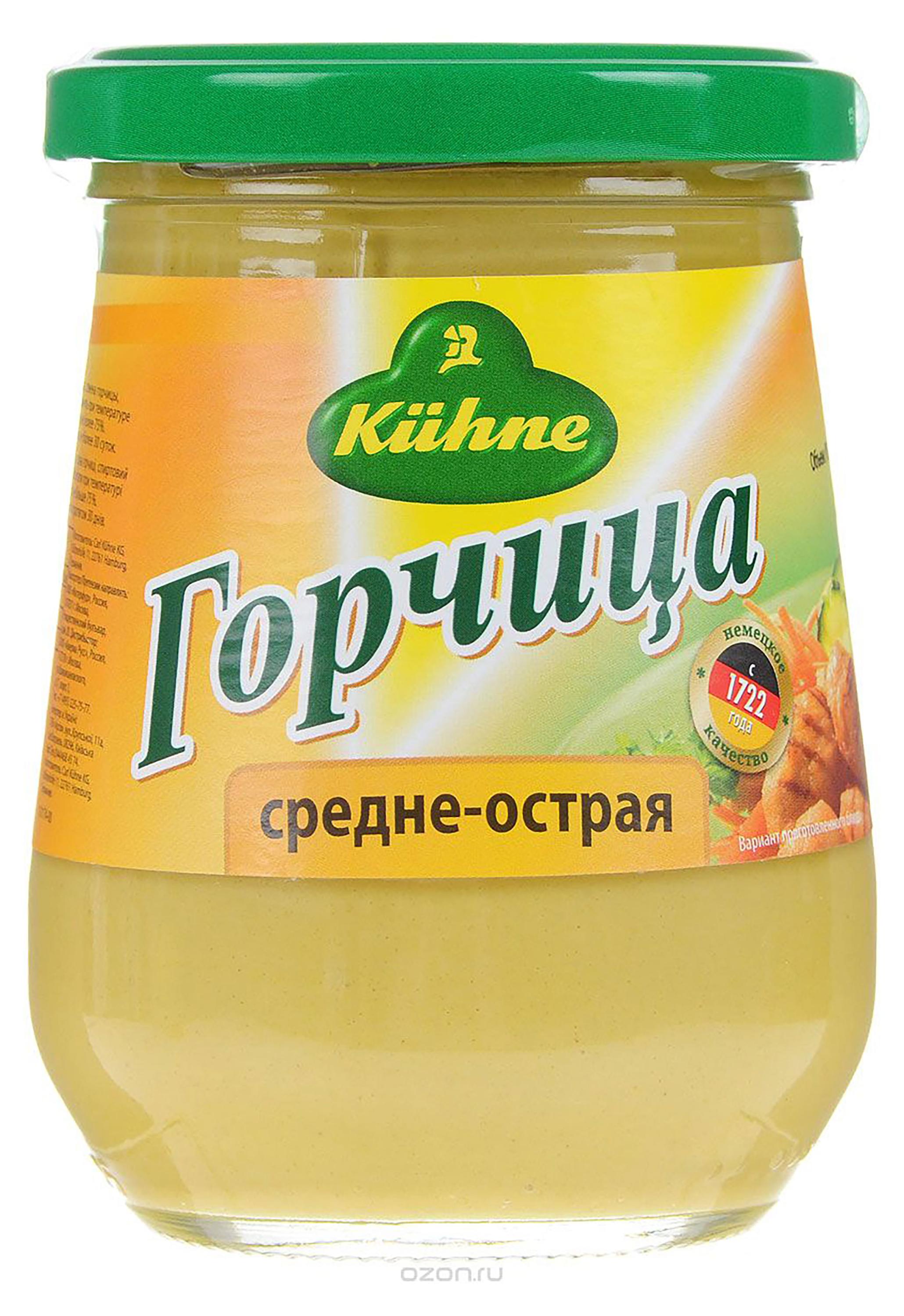 

Горчица Kuhne средне-острая, 250 мл