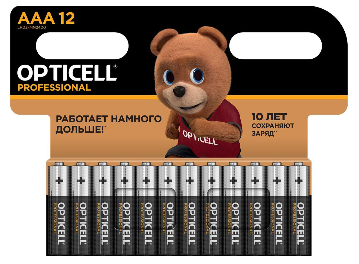 

Батарейка Opticell Professional алкалиновая AAA, 12 шт