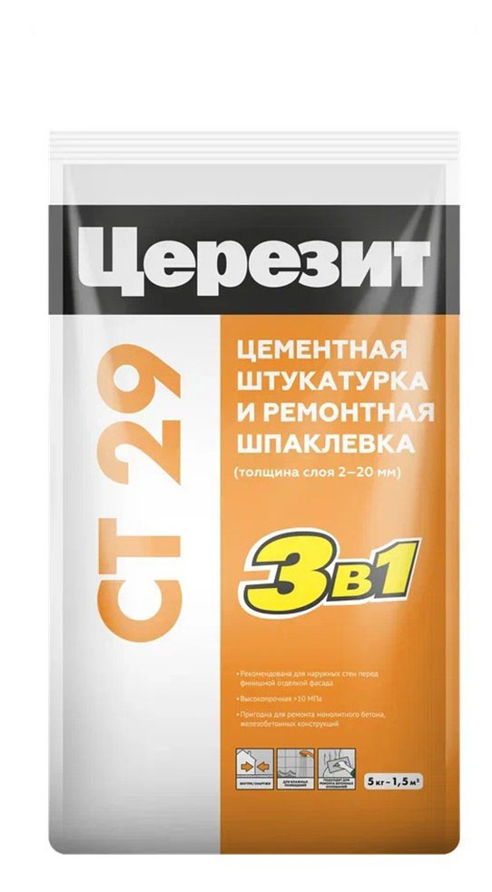

Цементная смесь Ceresit CТ29 3 в 1, 5 кг
