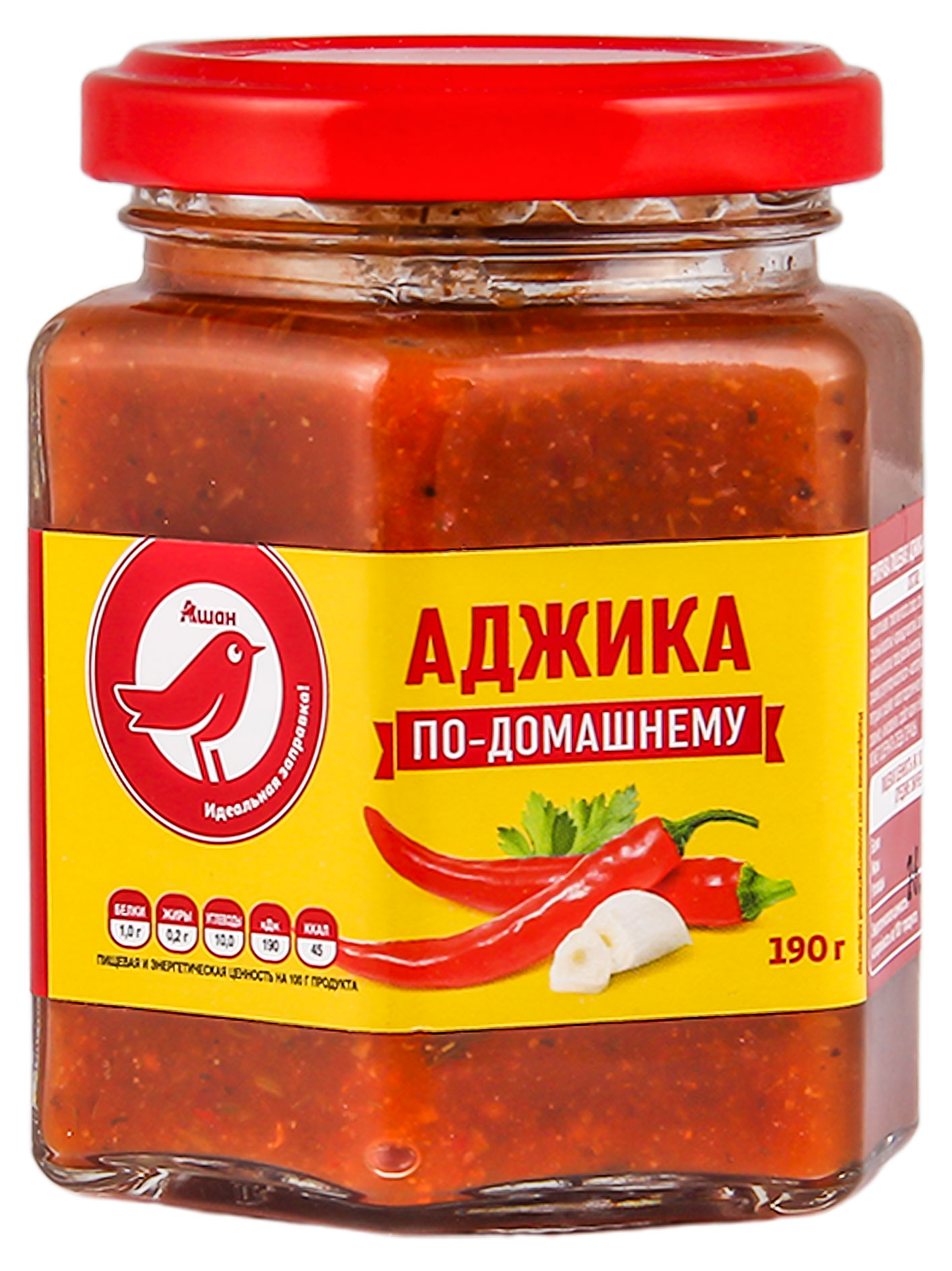 Изображение товара Аджика АШАН Красная птица 190 г для мясных блюд