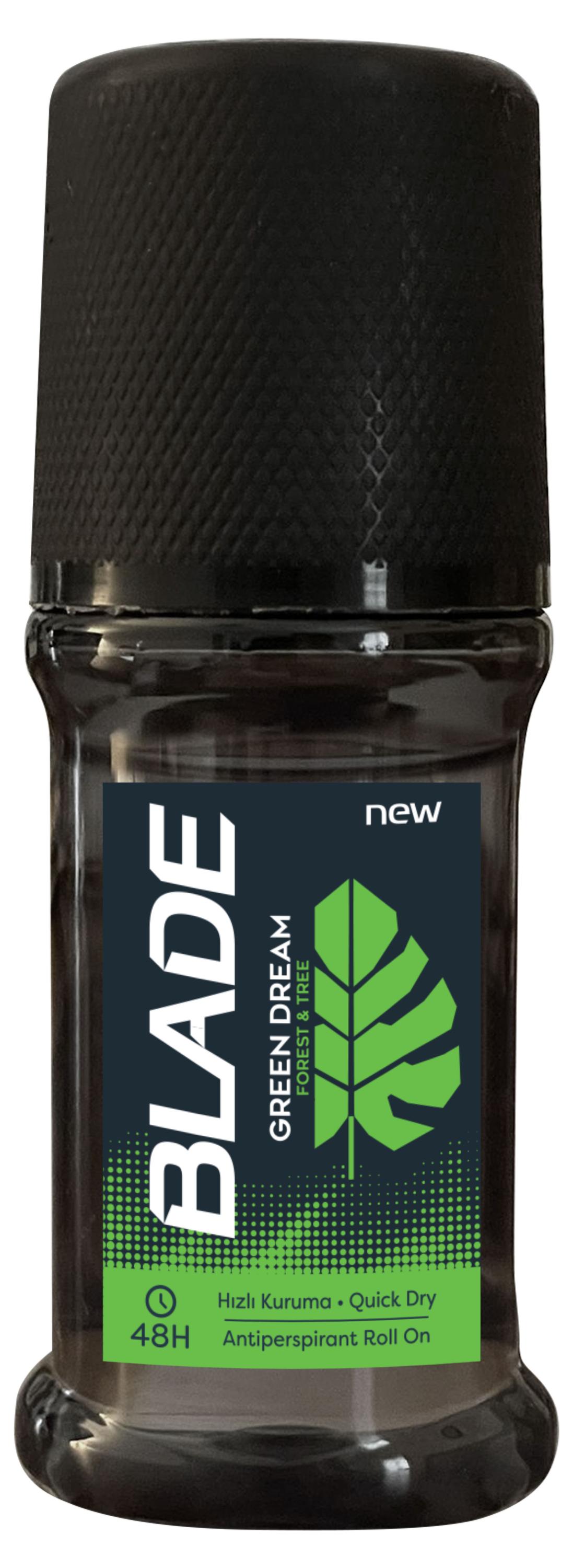 

Шариковый дезодорант-антиперспирант Blade Green Dream Roll On, 50 мл