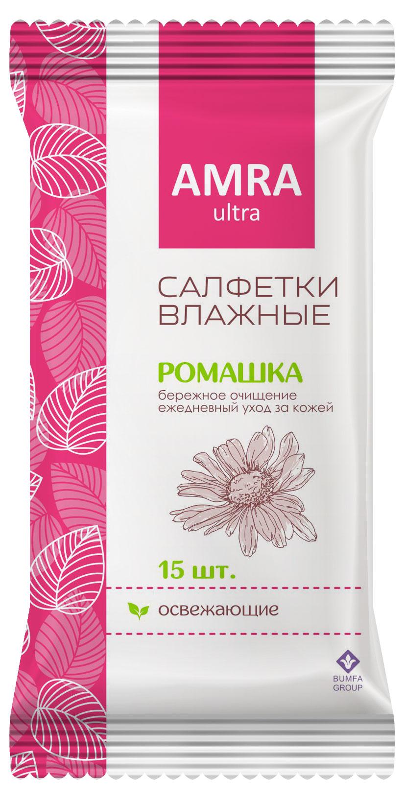 

Влажные салфетки AMRA освежающие, 15 шт