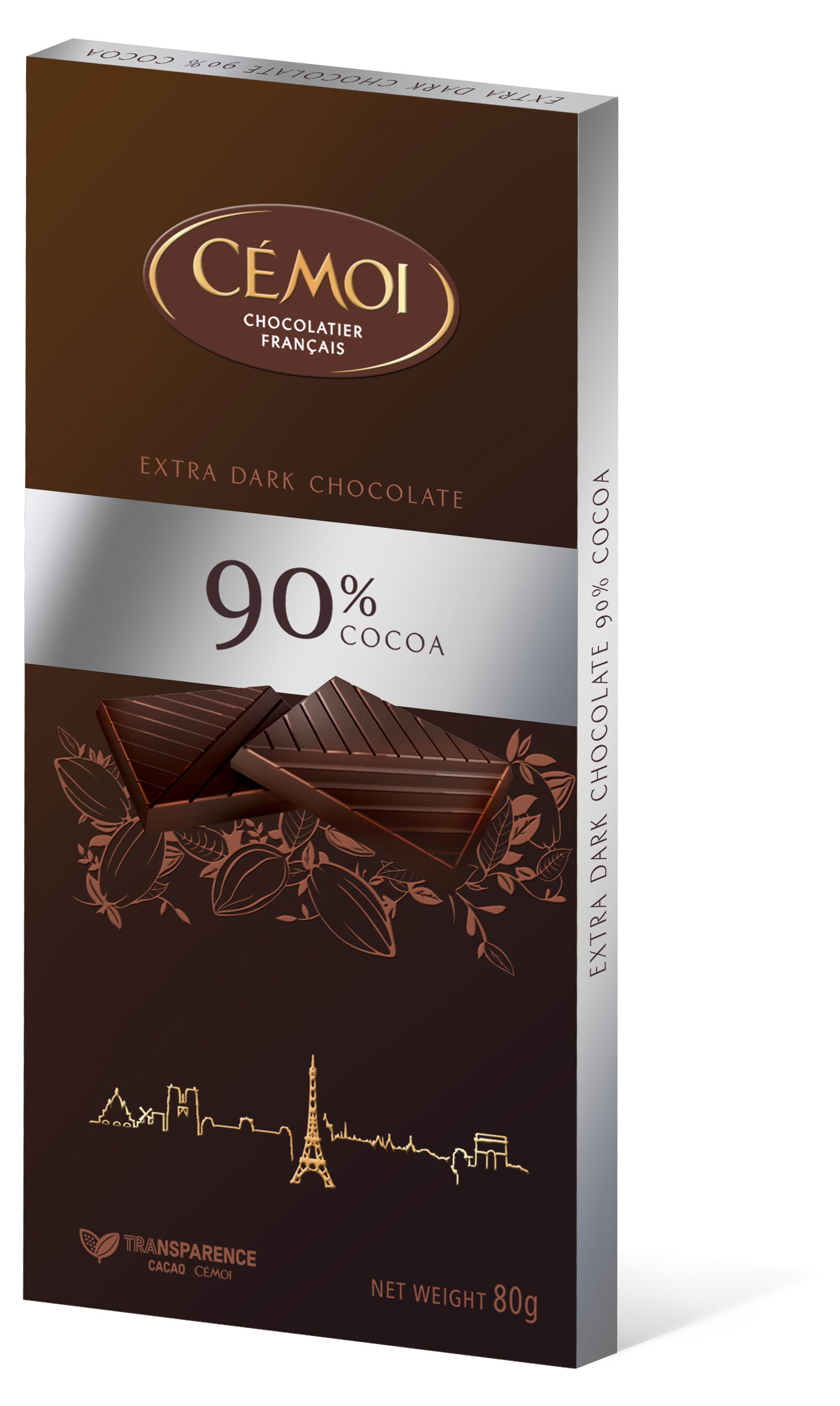 

Шоколад горький CEMOI 90%, 80 г