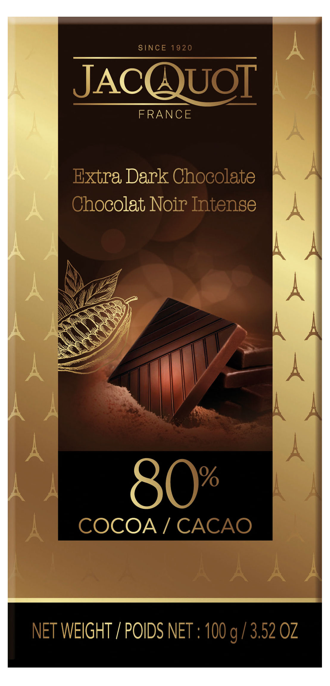 

Шоколад горький Jacquot 80%, 100 г
