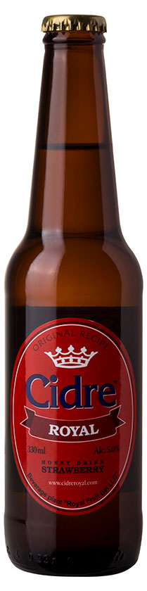 

Медовуха Cidre Royal клубничная 5%, 330 мл