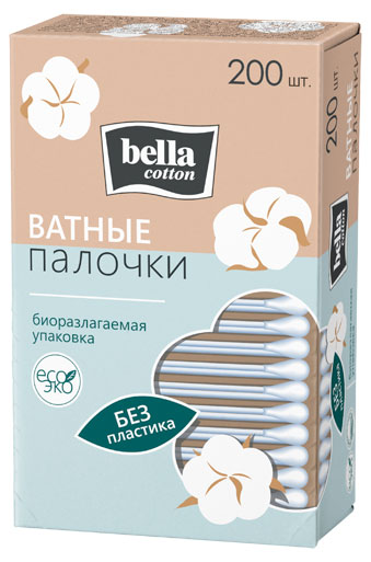 

Ватные палочки Bella cotton, 200 шт