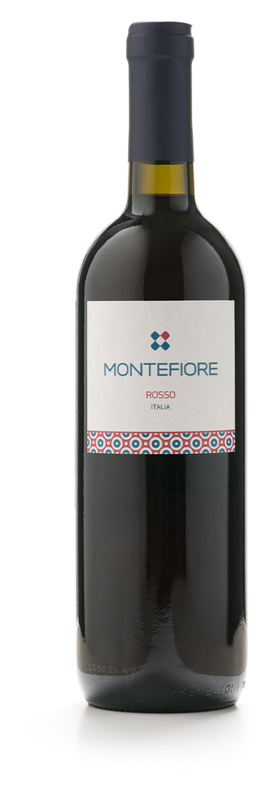 Изображение товара Вино Montefiore Rosso красное полусухое Италия 0,75 л