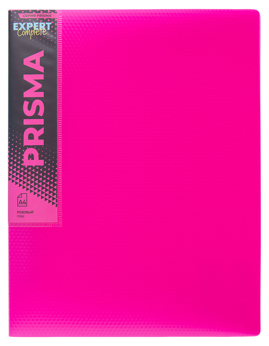 

Папка Expert Complete Prisma neon на 4 кольцах А4 розовая, 1 шт