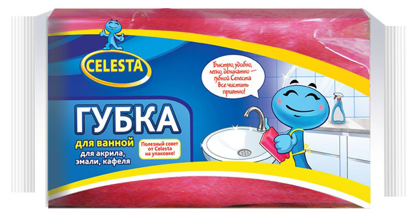 Celesta | Губка для мытья ванной Celesta, 135х85х55 мм